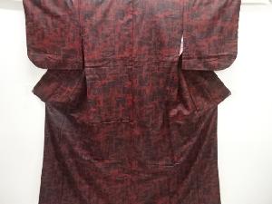 大正ロマン　抽象模様織り出し着物